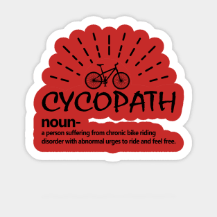 Definition Of A Bicycle Rider MTB Sticker